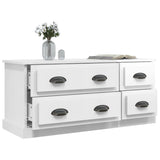 NNEVL TV Cabinet High Gloss White 100x35.5x45 cm Engineered Wood