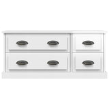 NNEVL TV Cabinet High Gloss White 100x35.5x45 cm Engineered Wood