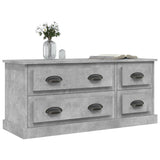 NNEVL TV Cabinet Concrete Grey 100x35.5x45 cm Engineered Wood