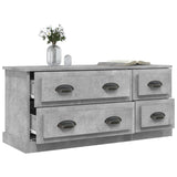 NNEVL TV Cabinet Concrete Grey 100x35.5x45 cm Engineered Wood