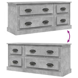 NNEVL TV Cabinet Concrete Grey 100x35.5x45 cm Engineered Wood