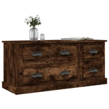 NNEVL TV Cabinet Smoked Oak 100x35.5x45 cm Engineered Wood