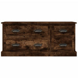 NNEVL TV Cabinet Smoked Oak 100x35.5x45 cm Engineered Wood
