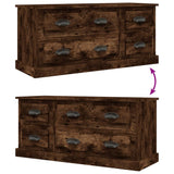 NNEVL TV Cabinet Smoked Oak 100x35.5x45 cm Engineered Wood