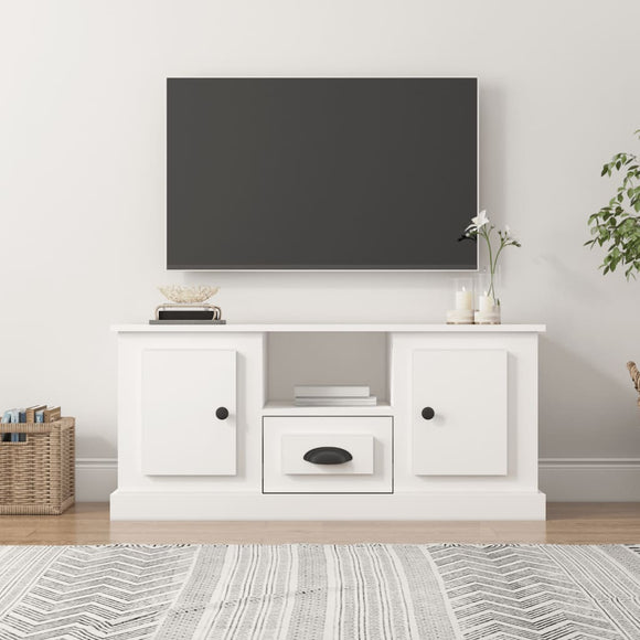 NNEVL TV Cabinet White 100x35.5x45 cm Engineered Wood