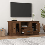 NNEVL TV Cabinet Brown Oak 100x35.5x45 cm Engineered Wood