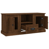 NNEVL TV Cabinet Brown Oak 100x35.5x45 cm Engineered Wood