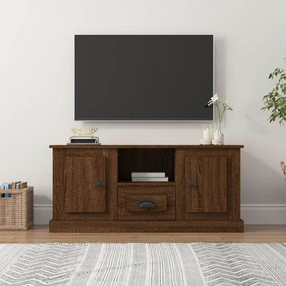 NNEVL TV Cabinet Brown Oak 100x35.5x45 cm Engineered Wood