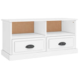 NNEVL TV Cabinet White 93x35.5x45 cm Engineered Wood