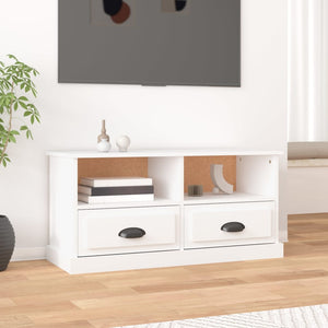 NNEVL TV Cabinet White 93x35.5x45 cm Engineered Wood