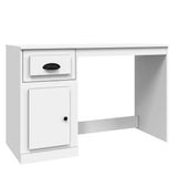 NNEVL Desk with Drawer White 115x50x75 cm Engineered Wood