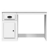 NNEVL Desk with Drawer White 115x50x75 cm Engineered Wood