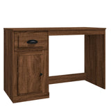 NNEVL Desk with Drawer Brown Oak 115x50x75 cm Engineered Wood