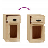 NNEVL Side Cabinet with Drawer Sonoma Oak 40x50x75 cm Engineered Wood