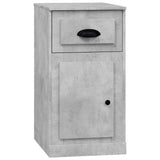 NNEVL Side Cabinet with Drawer Concrete Grey 40x50x75 cm Engineered Wood