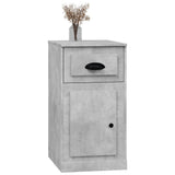 NNEVL Side Cabinet with Drawer Concrete Grey 40x50x75 cm Engineered Wood