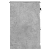 NNEVL Side Cabinet with Drawer Concrete Grey 40x50x75 cm Engineered Wood