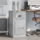 NNEVL Side Cabinet with Drawer Concrete Grey 40x50x75 cm Engineered Wood