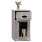NNEVL Side Cabinet with Drawer Grey Sonoma 40x50x75 cm Engineered Wood
