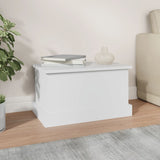 NNEVL Storage Box White 50x30x28 cm Engineered Wood