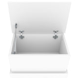 NNEVL Storage Box White 50x30x28 cm Engineered Wood