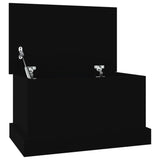 NNEVL Storage Box Black 50x30x28 cm Engineered Wood