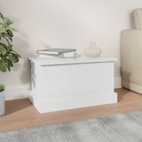 NNEVL Storage Box High Gloss White 50x30x28 cm Engineered Wood