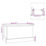 NNEVL Storage Box Sonoma Oak 50x30x28 cm Engineered Wood