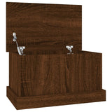 NNEVL Storage Box Brown Oak 50x30x28 cm Engineered Wood