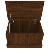 NNEVL Storage Box Brown Oak 50x30x28 cm Engineered Wood