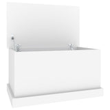 NNEVL Storage Box White 70x40x38 cm Engineered Wood
