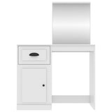 NNEVL Dressing Table with Mirror White 90x50x132.5 cm Engineered Wood