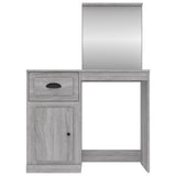 NNEVL Dressing Table with Mirror Grey Sonoma 90x50x132.5 cm Engineered Wood