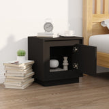 NNEVL Bedside Cabinet Black 44x35x45 cm Engineered Wood