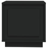 NNEVL Bedside Cabinet Black 44x35x45 cm Engineered Wood