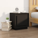 NNEVL Bedside Cabinets 2 pcs Black 44x35x45 cm Engineered Wood