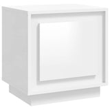 NNEVL Bedside Cabinet High Gloss White 44x35x45 cm Engineered Wood