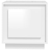 NNEVL Bedside Cabinet High Gloss White 44x35x45 cm Engineered Wood