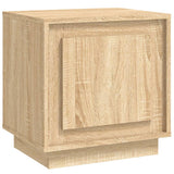 NNEVL Bedside Cabinet Sonoma Oak 44x35x45 cm Engineered Wood