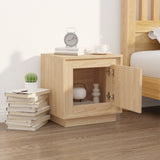 NNEVL Bedside Cabinet Sonoma Oak 44x35x45 cm Engineered Wood