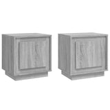 NNEVL Bedside Cabinets 2 pcs Grey Sonoma 44x35x45 cm Engineered Wood