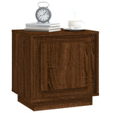 NNEVL Bedside Cabinet Brown Oak 44x35x45 cm Engineered Wood