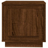 NNEVL Bedside Cabinet Brown Oak 44x35x45 cm Engineered Wood