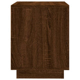 NNEVL Bedside Cabinet Brown Oak 44x35x45 cm Engineered Wood