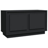 NNEVL TV Cabinet Black 80x35x45 cm Engineered Wood