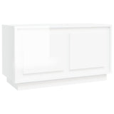 NNEVL TV Cabinet High Gloss White 80x35x45 cm Engineered Wood