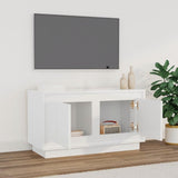 NNEVL TV Cabinet High Gloss White 80x35x45 cm Engineered Wood