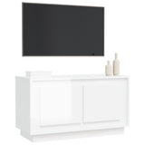 NNEVL TV Cabinet High Gloss White 80x35x45 cm Engineered Wood