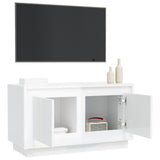 NNEVL TV Cabinet High Gloss White 80x35x45 cm Engineered Wood