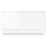 NNEVL TV Cabinet High Gloss White 80x35x45 cm Engineered Wood